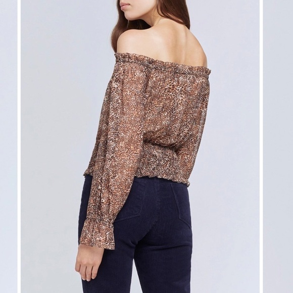 L’AGENCE Lilia Off Shoulder Top NWT Size XS - Picture 5 of 16